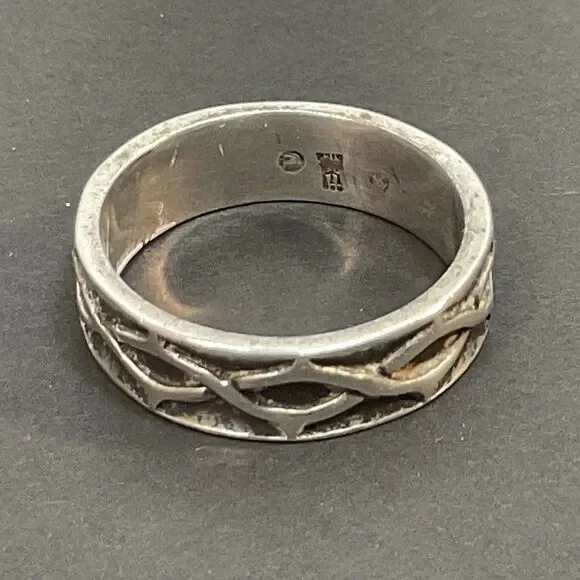 James Avery Crown of Thorns Ring Sz 10 Sterling Silver Retired Jesus Religious - Picture 10 of 10